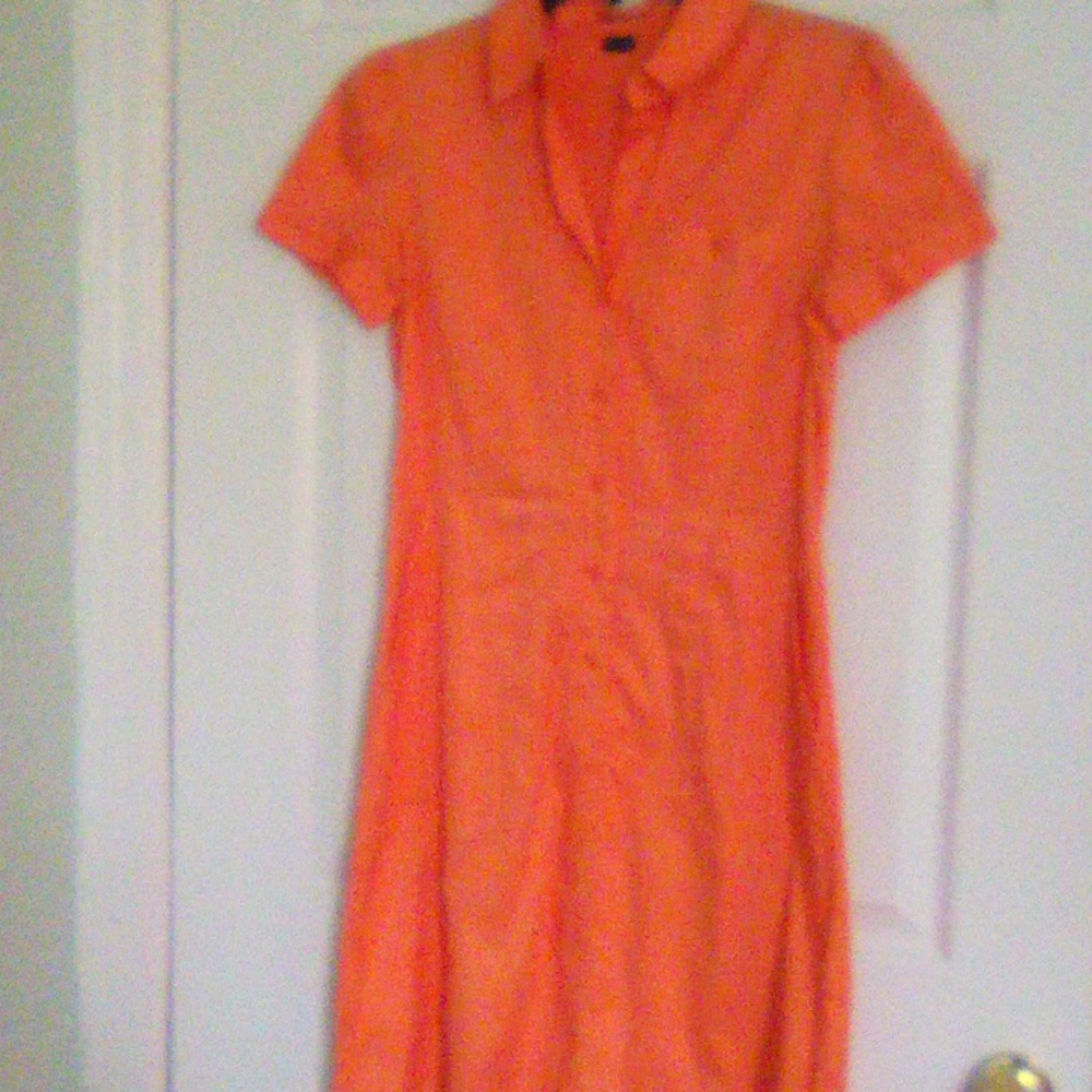 Theory Women's Button down cotton shein dress. Size 8.